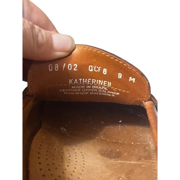 G.H. Bass & Co. Weejuns Katherine II Womens 9M Tan Leather Penny Loafers - Picture 5 of 7